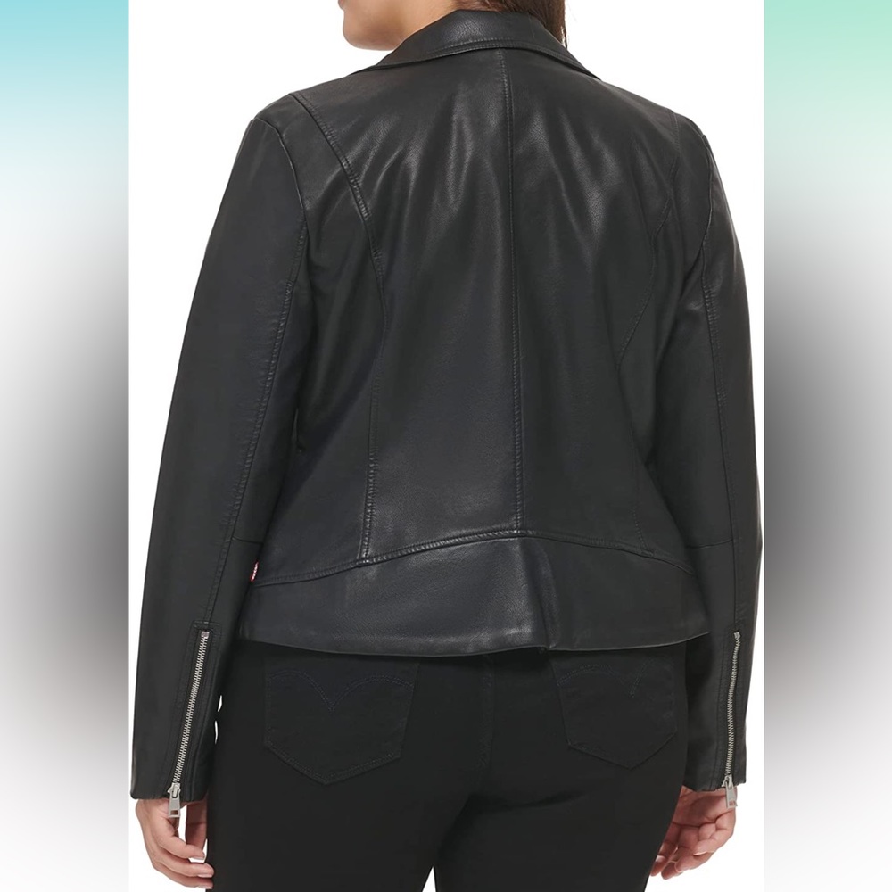 BRAND NEW WITH TAGS - Levi's Women's Asymmetrical Moto Jacket Black - Picture 9 of 10